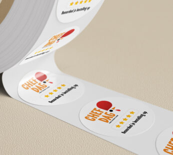 STICKER "5 YILDIZ NEDERLANDS" 1000PC