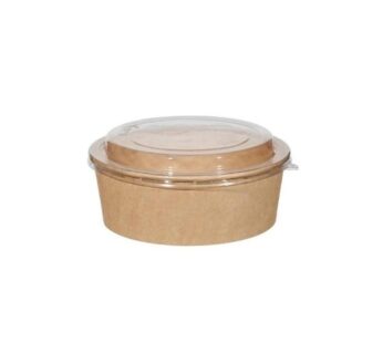 SALAD BOX KRAFT MET DEKSEL 750CC 6X50 300STK