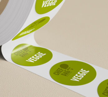 [EQP38] STICKER "VEGGIE" 1000PC