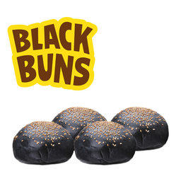 [FRG34] BURGER BUN BLACK 4,5" 28PC (BLACK FRIDAY)