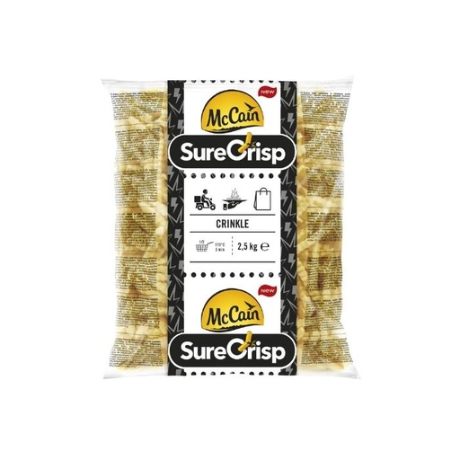 [FRG03] FRIET CRINCKLE EXTRA COATED  MC CAIN 4X2,5KG