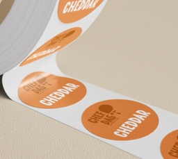 [EQP29] STICKER "CHEDDAR" 1000PC