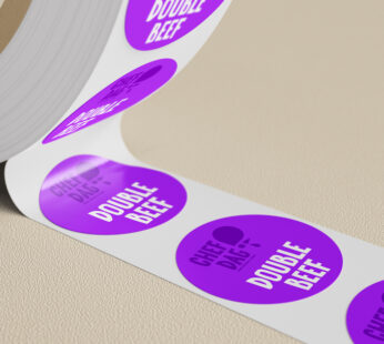 [EQP31] STICKER "DOUBLE BEEF" 1000PC